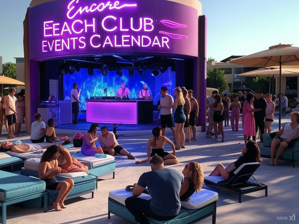 Encore Beach Club Events Calendar