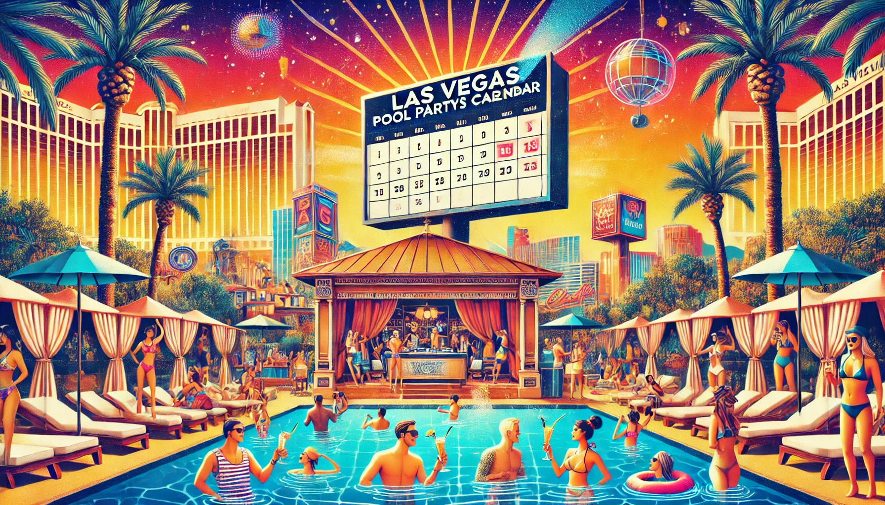 Las Vegas Pool Parties Calendar 🏊‍♂️🌴