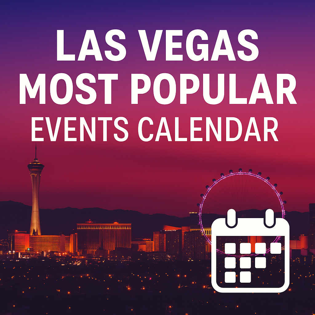 Las Vegas Most Popular Events Calendar 🔥🗓️